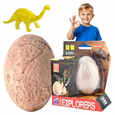 Dino Egg On graafset met dinosaurusfiguur - Educatief speelgoed
