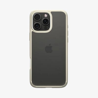 Spigen Crystal Hybrid Apple iPhone 16 Pro Max Hoesje Back Cover Beige