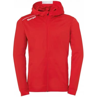 Kempa Player Hood Jacket Heren - sportvest - rood/wit