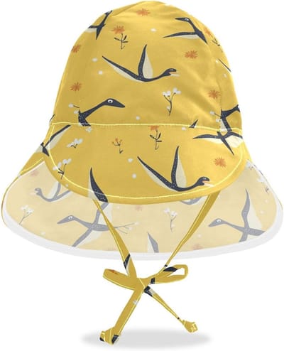 Baby Zonnehoed - Kinder Bucket Hat - Bescherming Tegen Zon - UPF 50+ UV Bescherming - 48-57 cm - Geel