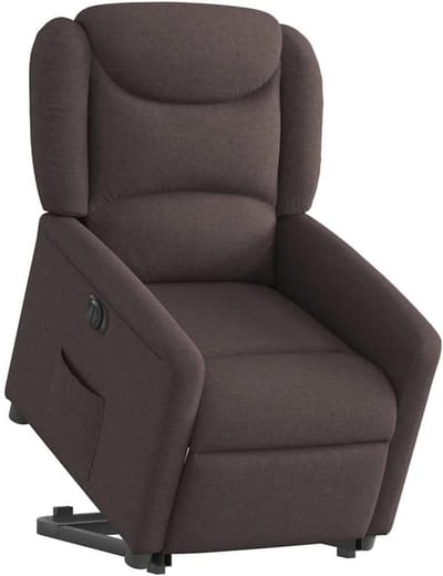 Elektrische Sta-op Stoel - Comfortabele Fauteuil - Ontspannen Zitten - Automatische Verstelling - 78x95x100cm - Donkerbruin
