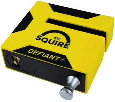 Squire Defiant - Motor schijfremslot - Motorslot - Krachtig - Remschijfslot met reminderkabel en draagtas