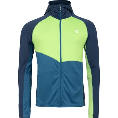 Dare 2B Heren Assimilate II Core Stretch Midlayer (Maanlicht Denim/Groene Flash)