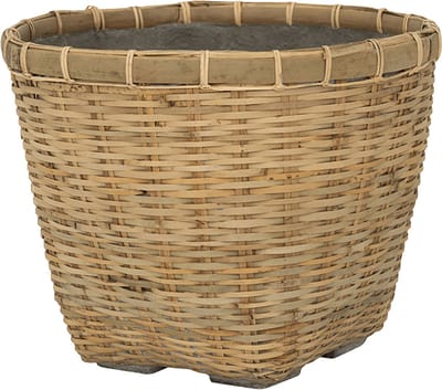 Pottery Pots - Plantenbak - (S) Enrico L - Ø50cm x H41cm - Indoor en Outdoor - Bamboo