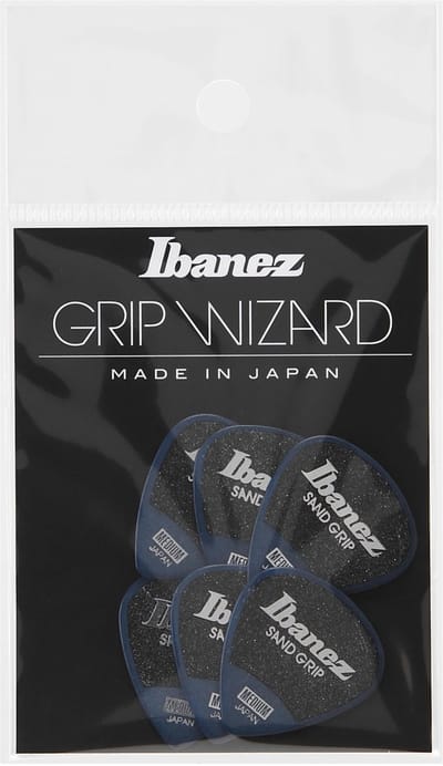 Ibanez PA16MSG-DB Sand Grip Plectrums 0.8mm (Dark Blue) - Plectrum set