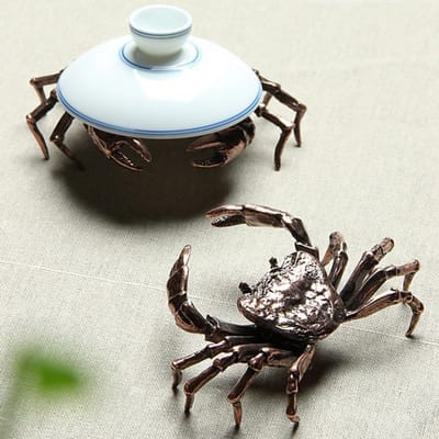 Innovatieve Dieren Vorm Theepot Deksel Houder Standaard Thee Huisdier Ornament Decorn Thee Ceremonie Accessoire black