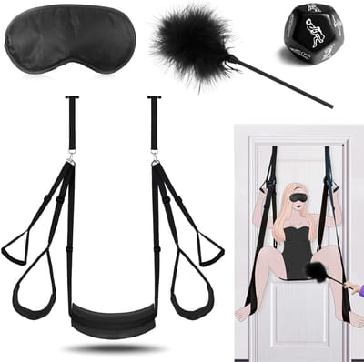 Aura® Sex Schommel - Sex Stoel - Bondage - Zwart - 35cm x 21cm x 9cm