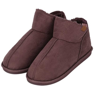 Hoge sloffen dames - Suede - Plum - Plum / 39/40