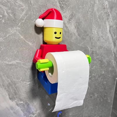 WC Bouwsteen Tissue Houder Doos Wandmontage Originaliteit Print Robot Toiletrol Papier Tissue Home Badkamer Decoratie