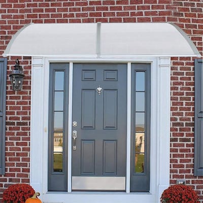 Deur Luifel - Regenopvang - Bescherming Deur - Dubbelwandig Polycarbonaat - 60x120cm - Transparant