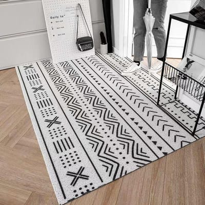 Tapis Paillasson Porte d'entrée Paillasson Maison Balcon Tapis antidérapant Ins Fil Anneau Entrée Coupe 40cm*60cm gray