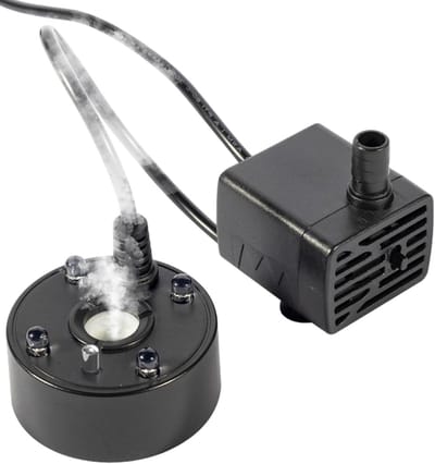 Water Verstuiver - Mist Maker - Decoratieve Sfeer - Verstelbare Mist - 6x5x6 cm - Zwart