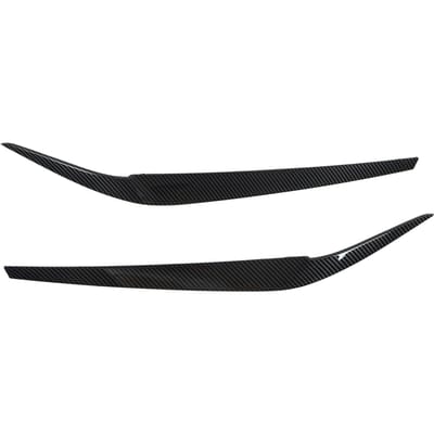 2 stuks Koplamp Wenkbrauw Links Rechts Vervanging voor 5 Serie G30 G31 G38 F90 M5 525I 530I 540I 2017-2021 Koolstofvezel black