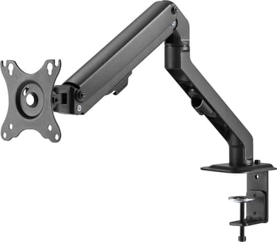 Maclean - 1-compartiment monitorhouder 17"-27" Monitor bureauhouder - VESA 75x75 100x100