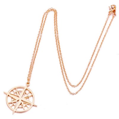 LGT Jewels Dames ketting kompas Rose