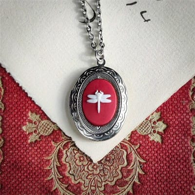 Gotische Creatieve Doe-het-zelf Po Frame Hanger Ketting Voor Mannen En Vrouwen Vintage Kat Camee Gepersonaliseerde Sieraden Accessoires gray