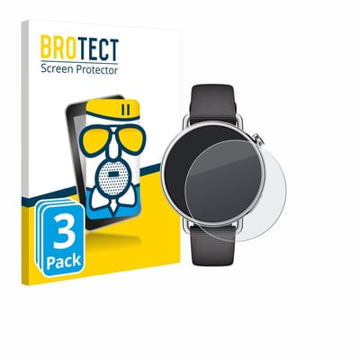 BROTECT - Screenprotector voor Xiaomi Watch S4 (41 mm) - Folie Beschermfolie Beschermglas matte 3 Stuks