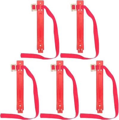 Brandblusser Wandhouder - Veiligheidsbeugel - Brandpreventie Opslag - Dubbel Vergrendelingsmechanisme - 27cm x 4cm - Rood
