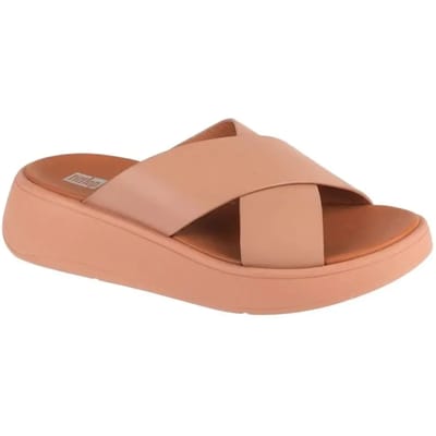 FitFlop F-Mode Flatform, Vrouwen, Beige, Slippers, maat: 37,5