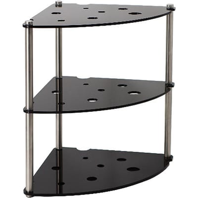 3-laags opbergrek voor bureau Acryl Metaal Aanrecht Organizer Minimalistisch Bureau Opbergplank Zwart zwart