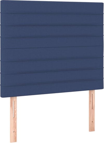 vidaXL - Hoofdbord - blauw - 80x5x118/128 - cm - stof