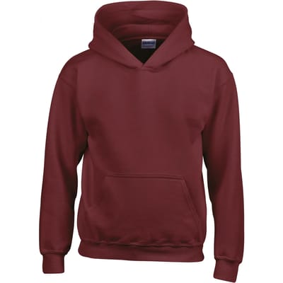 Gildan Heavy Blend™ Classic Fit Youth Hooded Sweatshirt GI18500B - Maroon - 9/11 years (L)