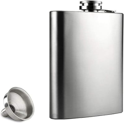 RVS Heupfles met Trechter, 4oz Levensmiddelenveilige Whisky Fles, Draagbare en Lekvrije Heupfles voor Dranken voor Mannen