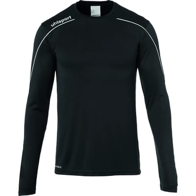 Uhlsport Stream 22 Voetbalshirt Lange Mouw Heren - Zwart / Wit | Maat: 2XL