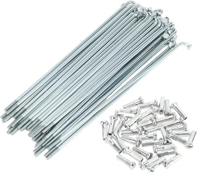Fiets Wiel Spaken - Reserveonderdelen - Wiel Reparatie - Duurzaam Koolstofstaal - 133mm Lengte - Zilverkleurig