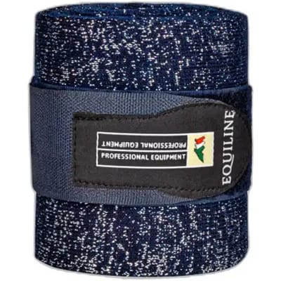 Equiline Glitter Bandages set van 2 - maat One size - glitter blue