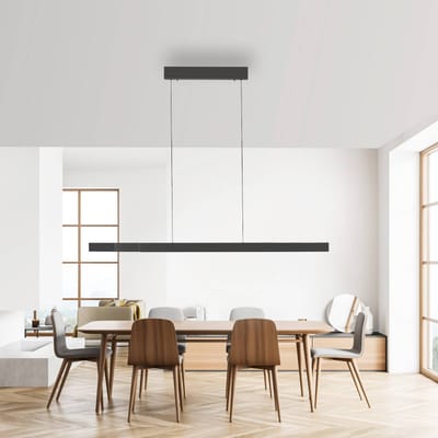 Paul Neuhaus LED hanglamp Adriana Square, grijs, up/down