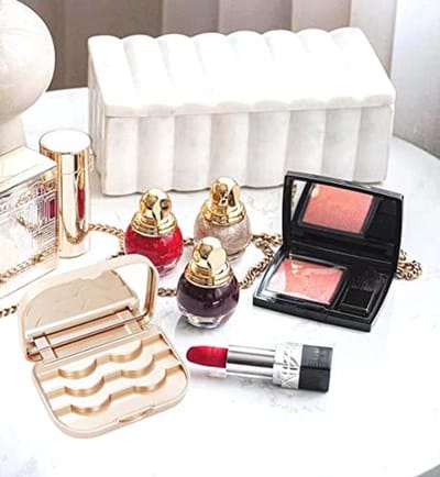 Opbergkoffer voor valse wimpers met spiegel - Organizer en make-up reiskoffer met wimperpincet