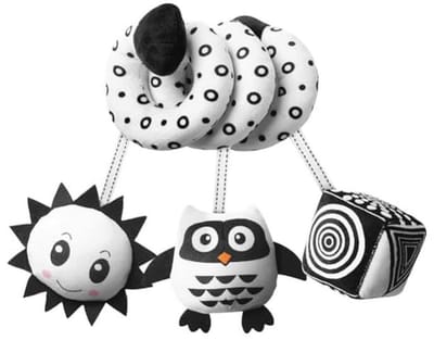 Activiteitenspiraal voor Baby - Zwart-Wit Speelgoed voor Kinderwagens