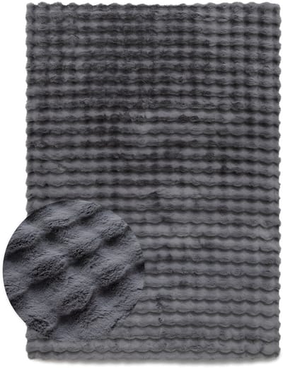 Fluffy vloerkleed - Cloud zilver 80x150