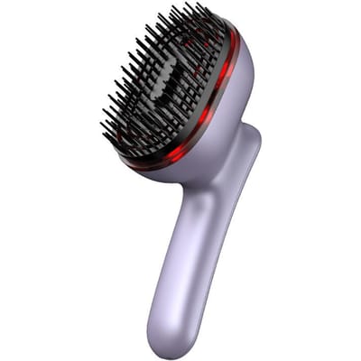 Nieuwe Hoofdmassager, Rood Licht Essentie Verstuivende Vibratie Hoofdhuid Haarverzorging Haargroei Kam, Haar Gezondheid Elektrische Massage Kam 1PCS paars