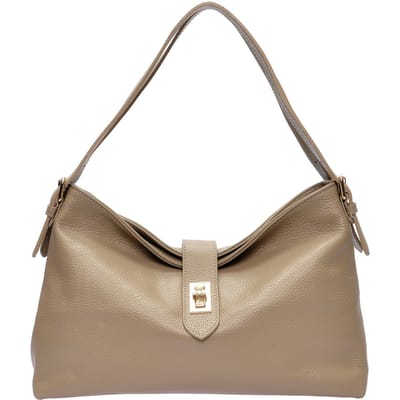 Anna Luchini Beige Rundleer Tas