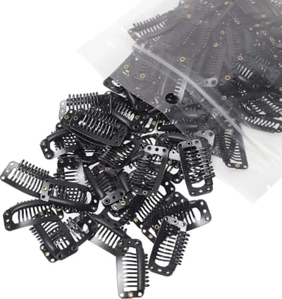 Ulanax® | Extension Clips - Clipjes voor Haar - Extensions - Zwart - 20 stuks |
