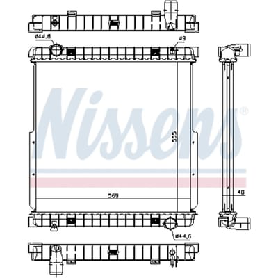 Radiator, motorkoeling NISSENS 63333