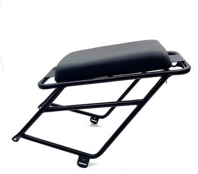 Motorfiets Bagagerek - Achterdrager Plank - Extra Opbergruimte - Stalen Legering - 700 Gram - Zwart