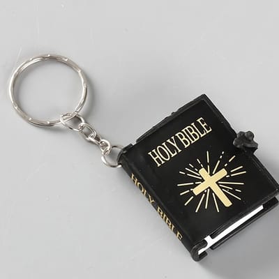 Go Go Gadget - Sleutelhanger - Bijbel - Compact formaat - Holy Bible - 1 stuk - Zwart