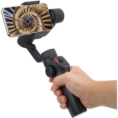 FUNSNAP Capture2S ABS Grijs Zwart Slimme 3-assige Handheld Stabilisator Gimbal voor Sportcamera black
