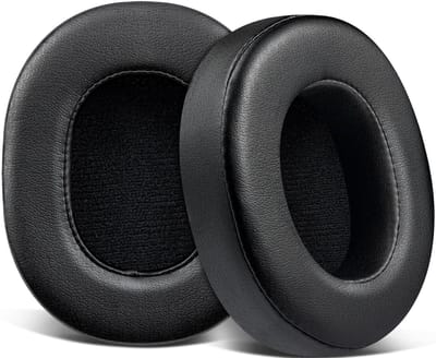 Dailygoods - SOULWIT Vervangende oorkussens voor Mpow H7 Bluetooth-hoofdtelefoons, earpads cushions met zacht proteïneleer en hoogwaardig traagschuim