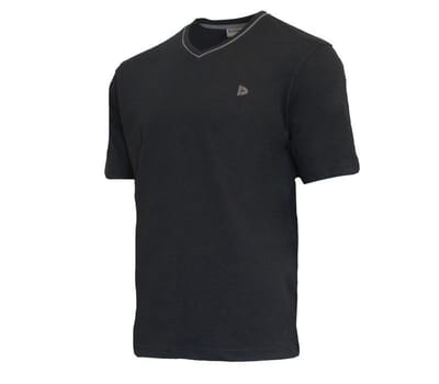 Donnay - T-shirt (Jason) - Sportshirt - V-hals shirt - Heren - Black (020) - maat S