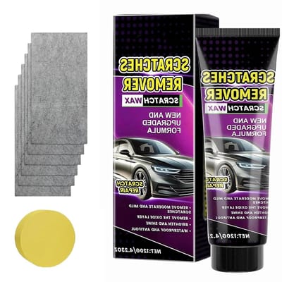 Krasverwijderaar auto - Autolak krasreparatie pasta voor krassen verwijderen - Polijstwas autopolish, 120 g