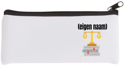 Akyol - advocaat weegschaal (met eigen naam) Etui - Advocaat - advocaten - met eigen naam - leuk cadeau voor iemand die advocaat is - cadeau - kado - 20 bij 9 cm