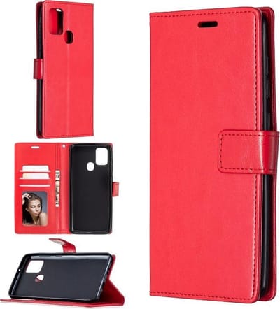 Portemonnee Book Case Hoesje Geschikt voor: Oppo A53 / Oppo A53S - rood