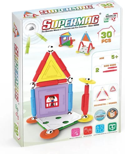 Supermag Magneet speelgoed House 30 - Bouwset voor 5+ jaar - SM0662