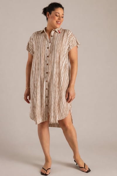 YEST CURVE Teuny Essential One pieces - Summer Taupe/Multi C - maat X-0(44)