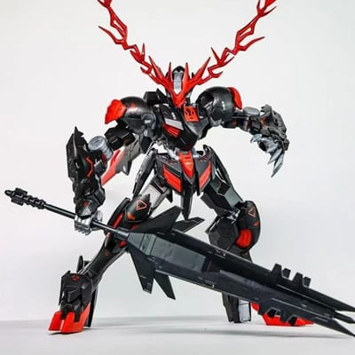 MAX MODEL 1/100 Barbatos Lupus Rex Zwart Rode Kleur Montage Model Kit Actiefiguren Robot Plastic Model Kits Hobby Speelgoed Cadeaus