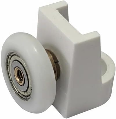 Douchedeur Rol - Wieltje Runner - Douche Reparatie - Eenvoudige Montage - 23mm Wiel - Grijs